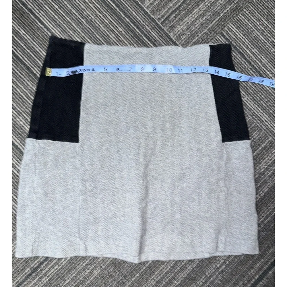 Mo:vint By Anthropologie Gray Black‎ Mini Skirt EUC Size XS